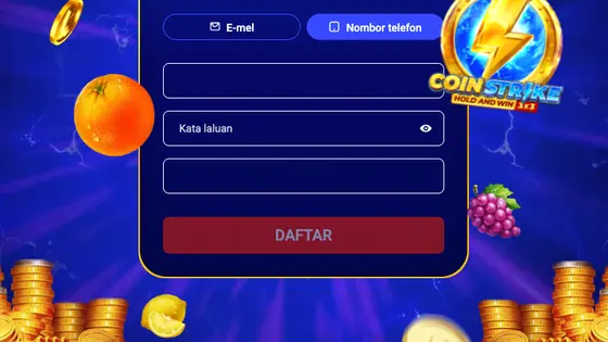 Mostbet sign-up form in Malay with e-mail and phone tabs