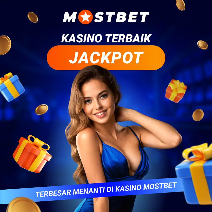 Mostbet casino jackpot banner in Malay